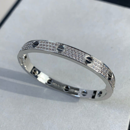 [Luxe Jewelry]LOVE BRACELET 6.1MM DIAMOND-PAVED CERAMIC