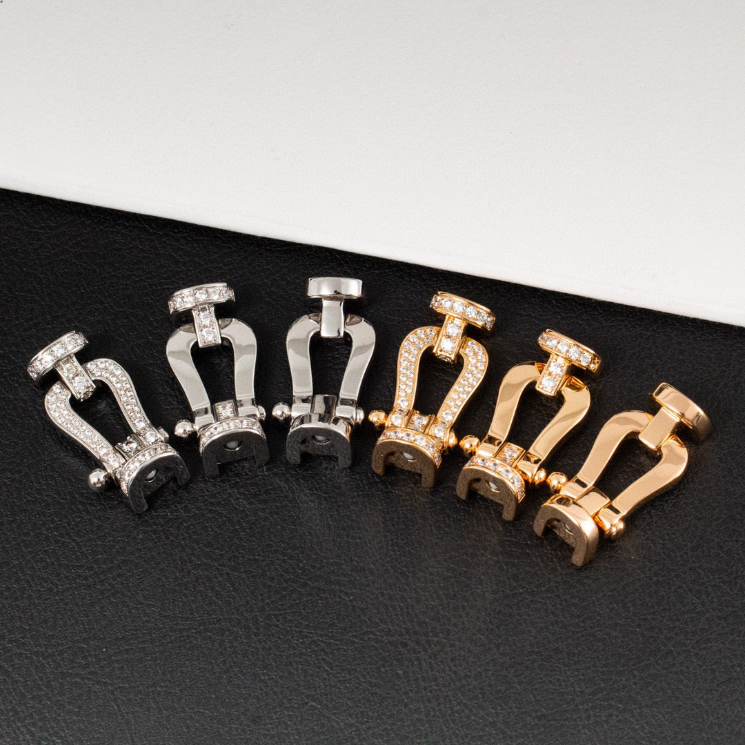 [Bijoux de luxe] BRACELET FORCE LARGE FER À CHEVAL SANS DIAMANT ARGENT
