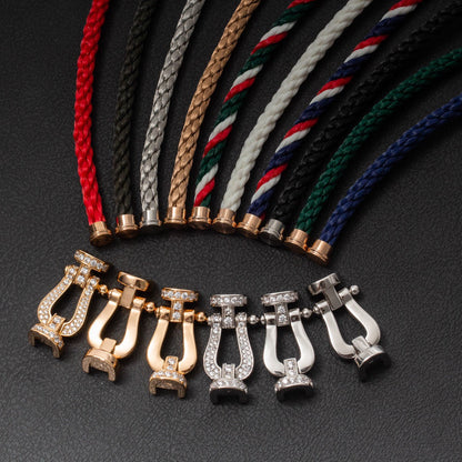 [Bijoux de luxe] BRACELET FORCE LARGE FER À CHEVAL SANS DIAMANT ARGENT
