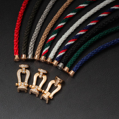 [Bijoux de luxe] BRACELET FORCE LARGE FER À CHEVAL SANS DIAMANT OR