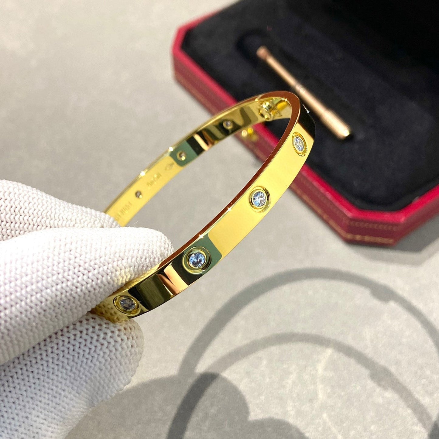 [Luxe Jewelry]LOVE BRACELET 6.1MM 10 DIAMONDS