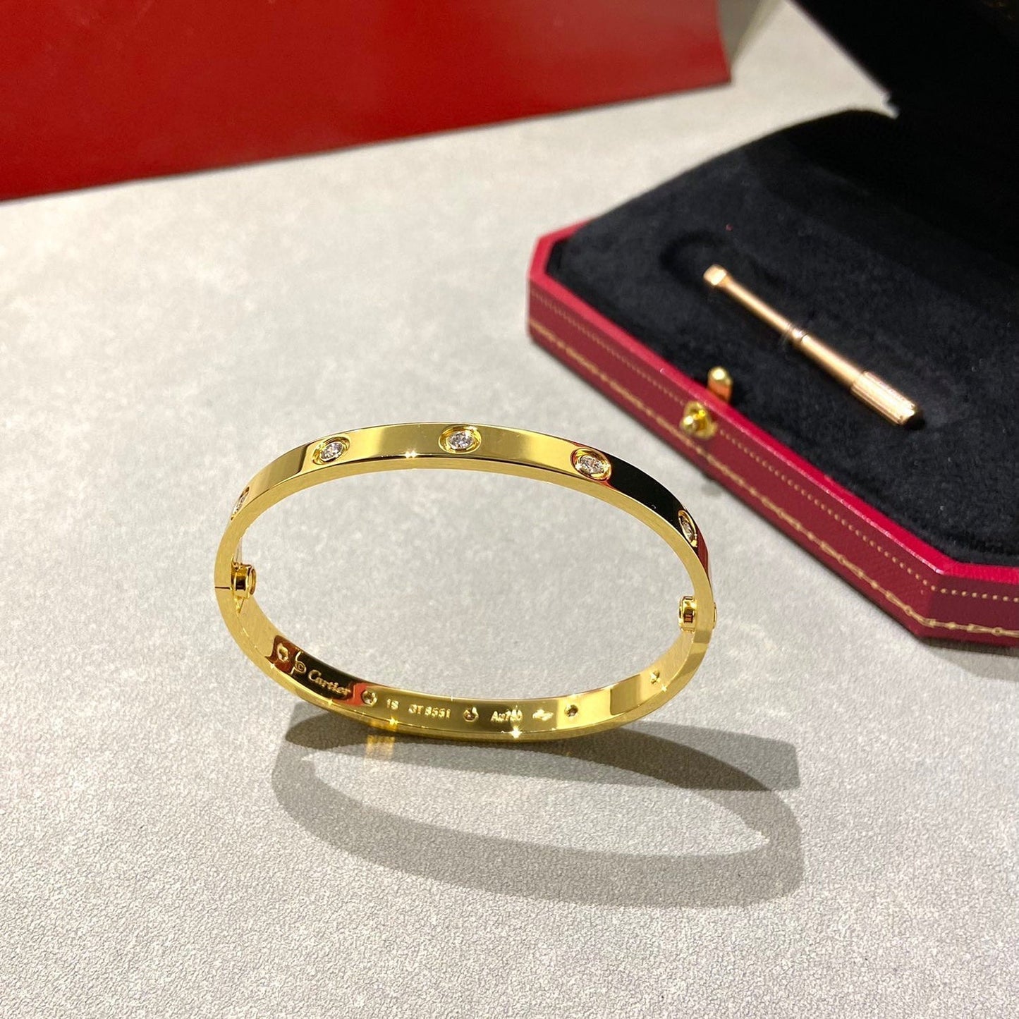 [Luxe Jewelry]LOVE BRACELET 6.1MM 10 DIAMONDS