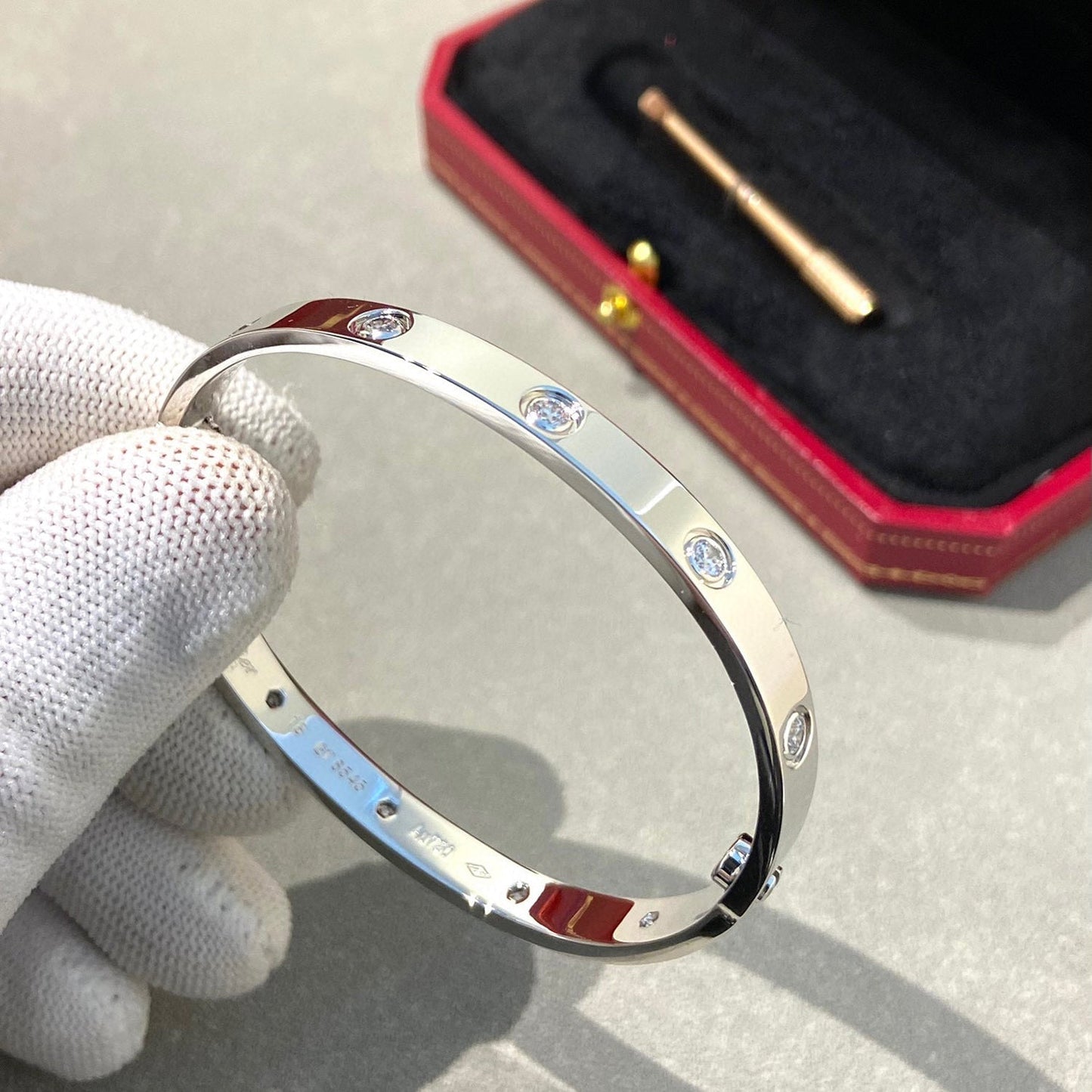 [Luxe Jewelry]LOVE BRACELET 6.1MM 10 DIAMONDS