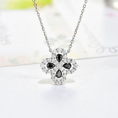 [Luxe Jewelry]LOOP NECKLACE FULL MOTIF DIAMOND 16MM MULTIPLE COLORS