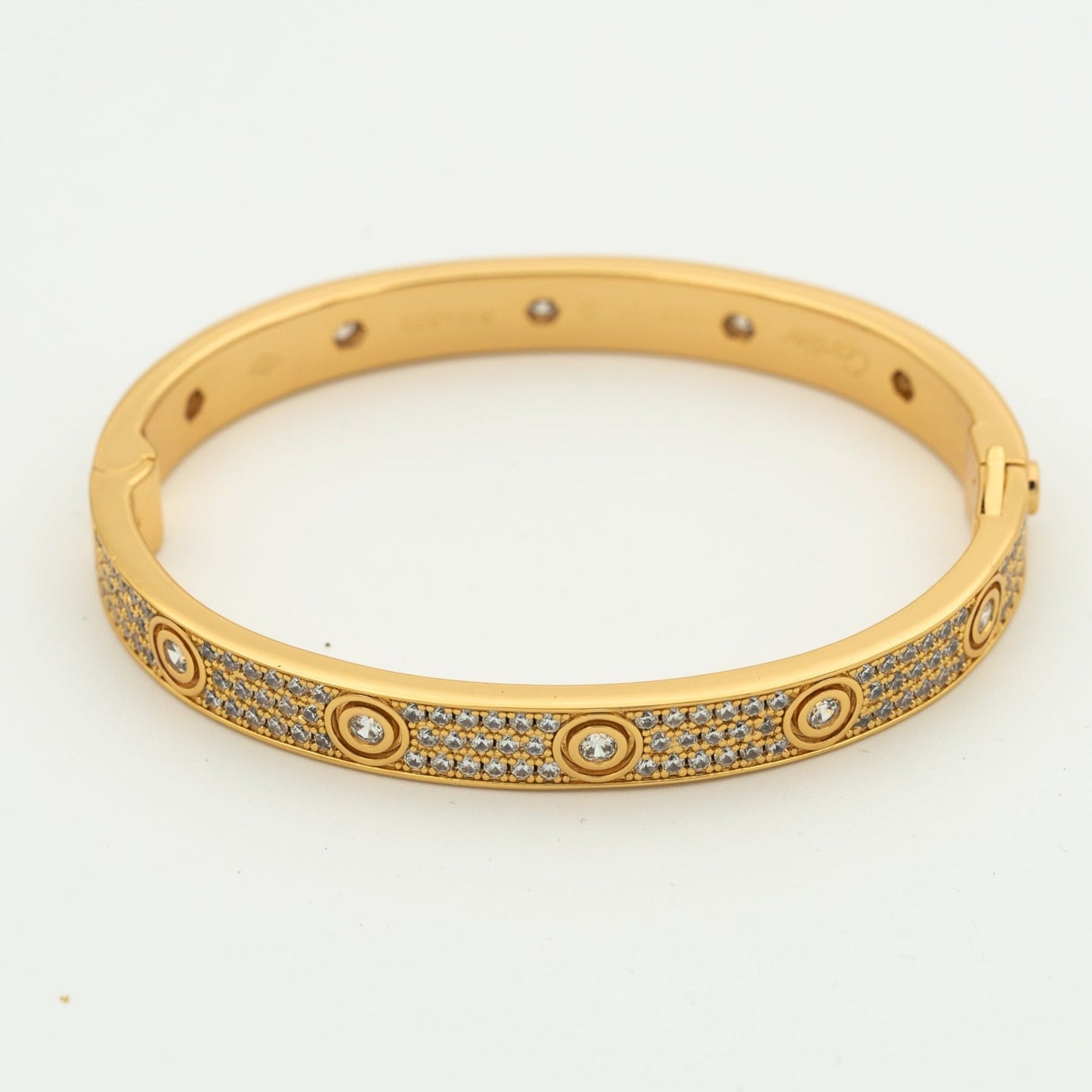 [Luxe Jewelry]LOVE BRACELET 6.1MM DIAMOND-PAVED 10 BIG DIAMONDS