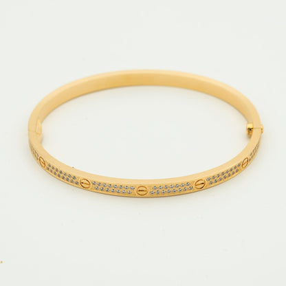 [Luxe Jewelry]LOVE BRACELET 3.65MM DIAMOND-PAVED