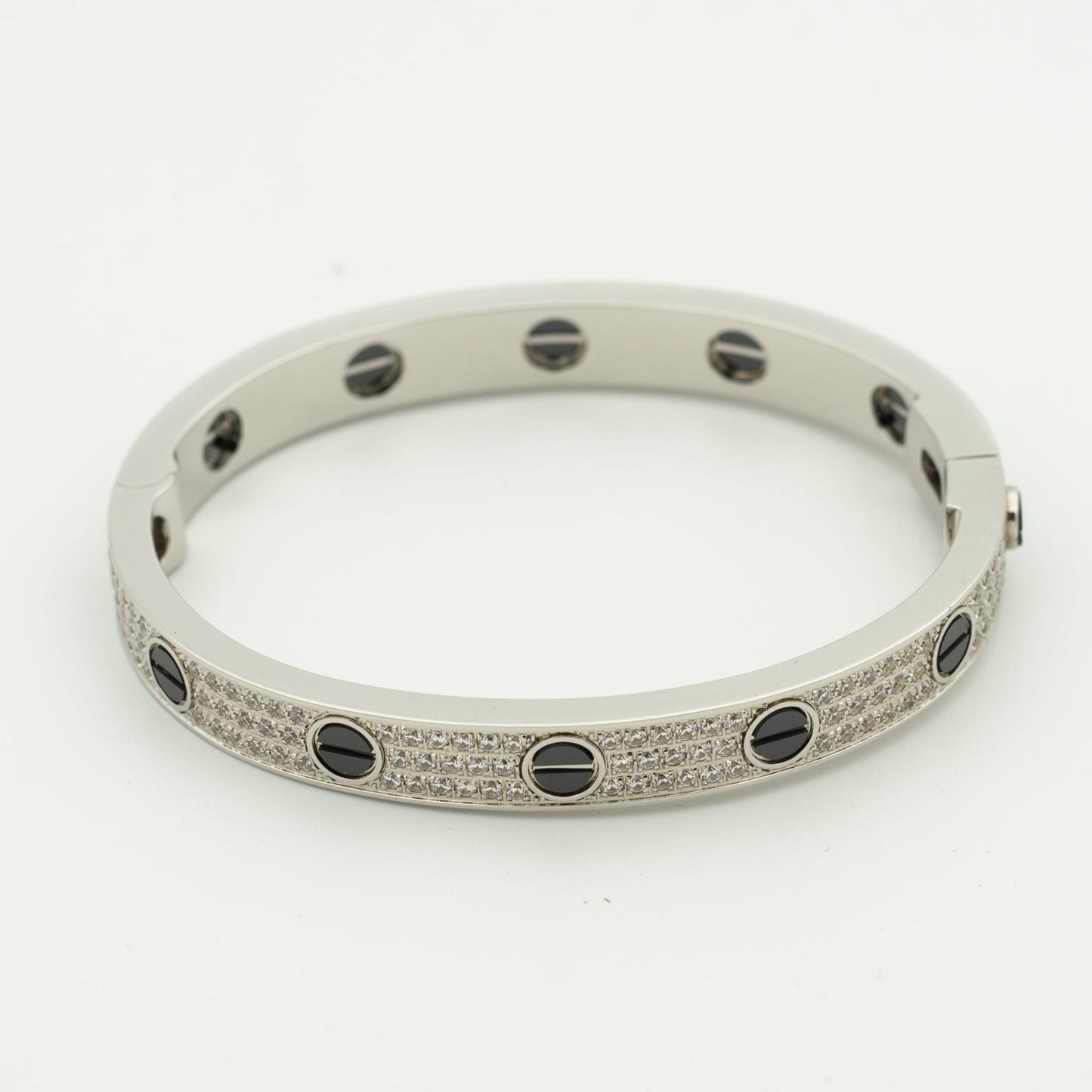 [Luxe Jewelry]LOVE BRACELET 6.1MM DIAMOND-PAVED CERAMIC