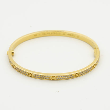 [Luxe Jewelry]LOVE BRACELET 3.65MM DIAMOND-PAVED