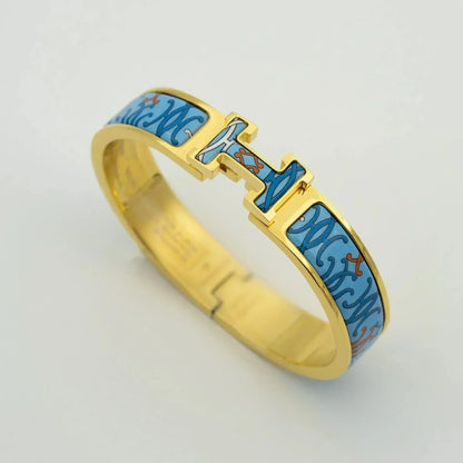 [Luxe Jewelry]H BRACELET BLUE MULTICOLOR