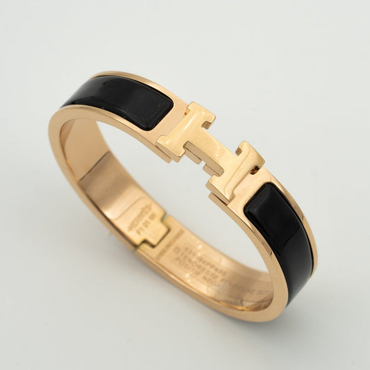 [Bijoux de luxe] BRACELET H NOIR 