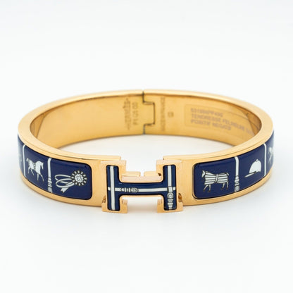 [Luxe Jewelry]H BRACELET BLUE CERAMIC