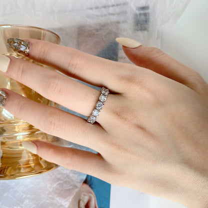 [Luxe Jewelry]Eternity Round Cut Tennis Ring
