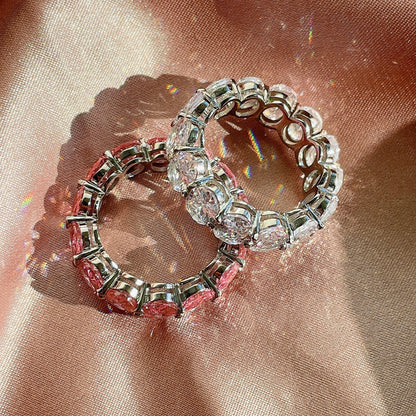 [Luxe Jewelry]Dainty Elongated Cushion Cut Tennis Ring
