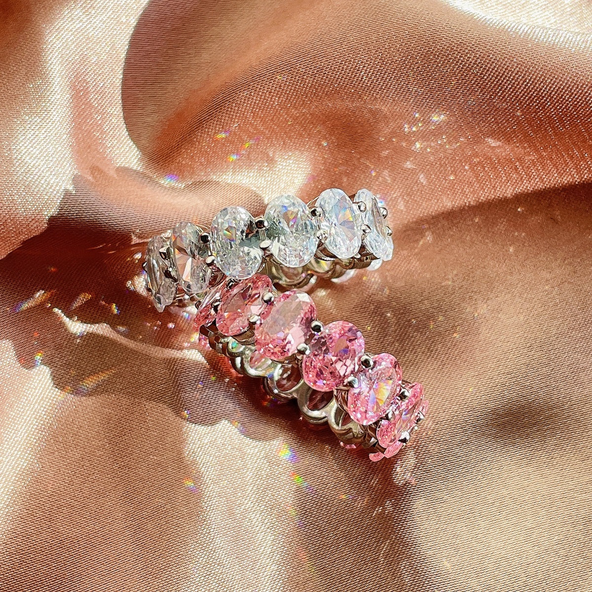 [Luxe Jewelry]Dainty Elongated Cushion Cut Tennis Ring