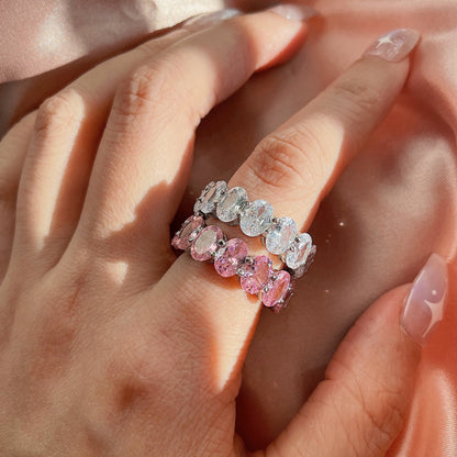[Luxe Jewelry]Dainty Elongated Cushion Cut Tennis Ring