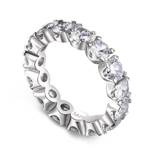 [Luxe Jewelry]Eternity Round Cut Tennis Ring