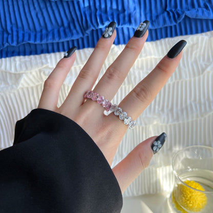 [Luxe Jewelry]Dainty Elongated Cushion Cut Tennis Ring