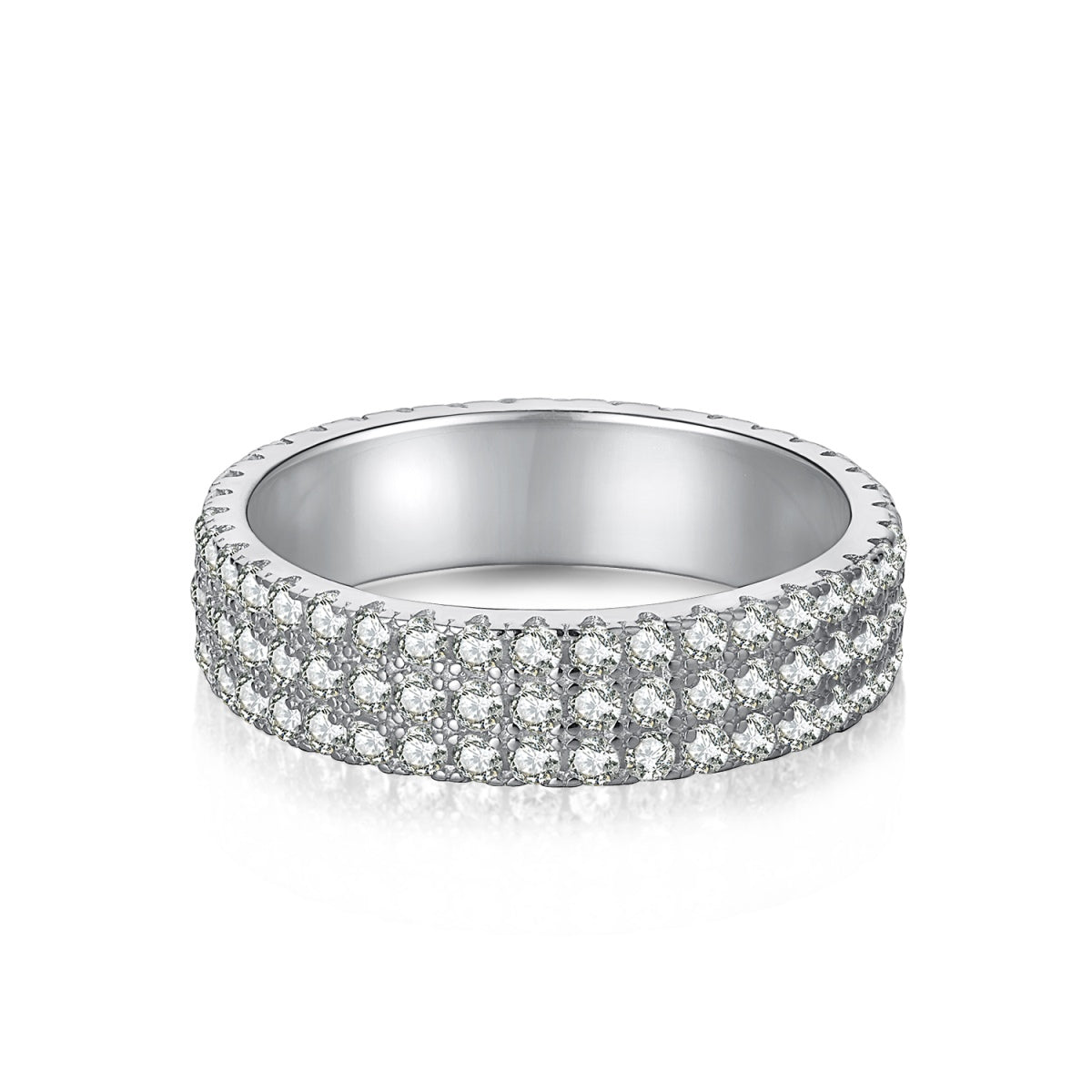 [Luxe Jewelry]Dainty Round Cut Tennis Ring