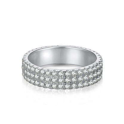 [Luxe Jewelry]Dainty Round Cut Tennis Ring