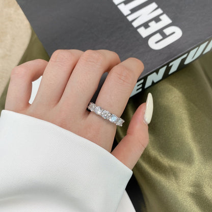 [Luxe Jewelry]Gorgeous Round Cut Tennis Ring