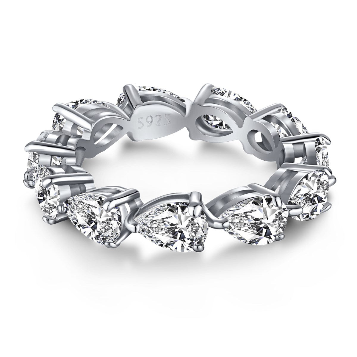 [Luxe Jewelry]Exquisite Pear Cut Tennis Ring
