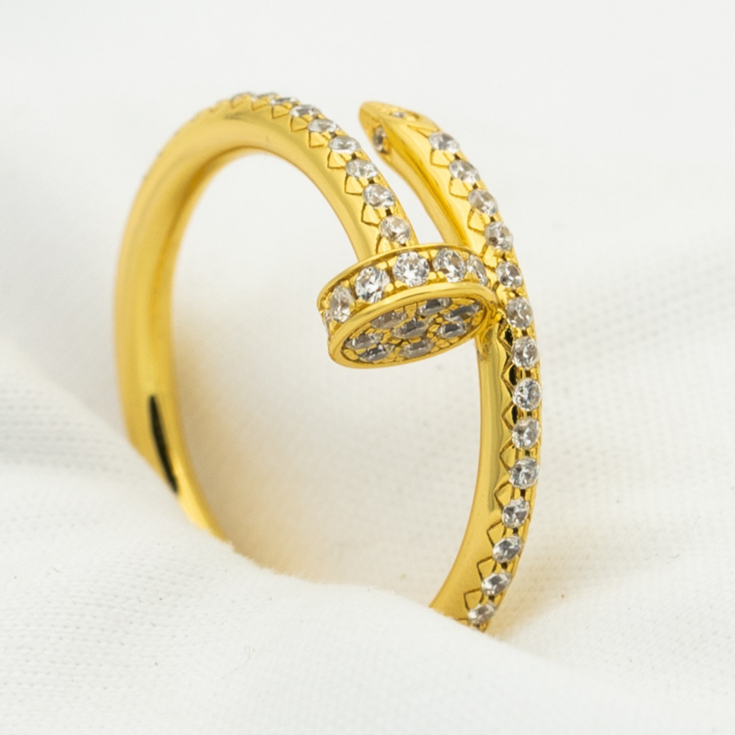 [Bijoux de luxe] BAGUE JUSTE 1,8 MM OR DIAMANTS