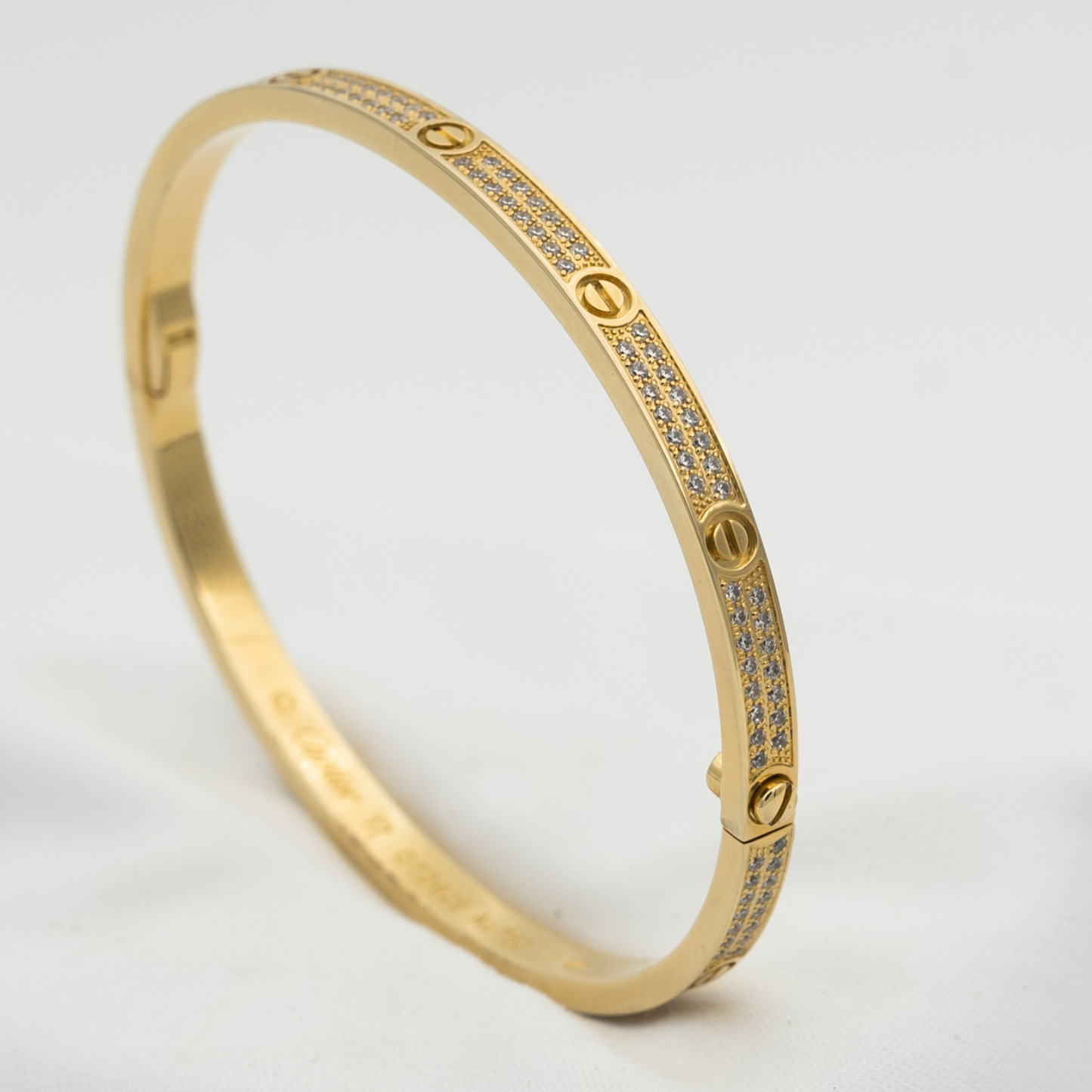 [Luxe Jewelry]LOVE BRACELET 3.65MM DIAMOND-PAVED