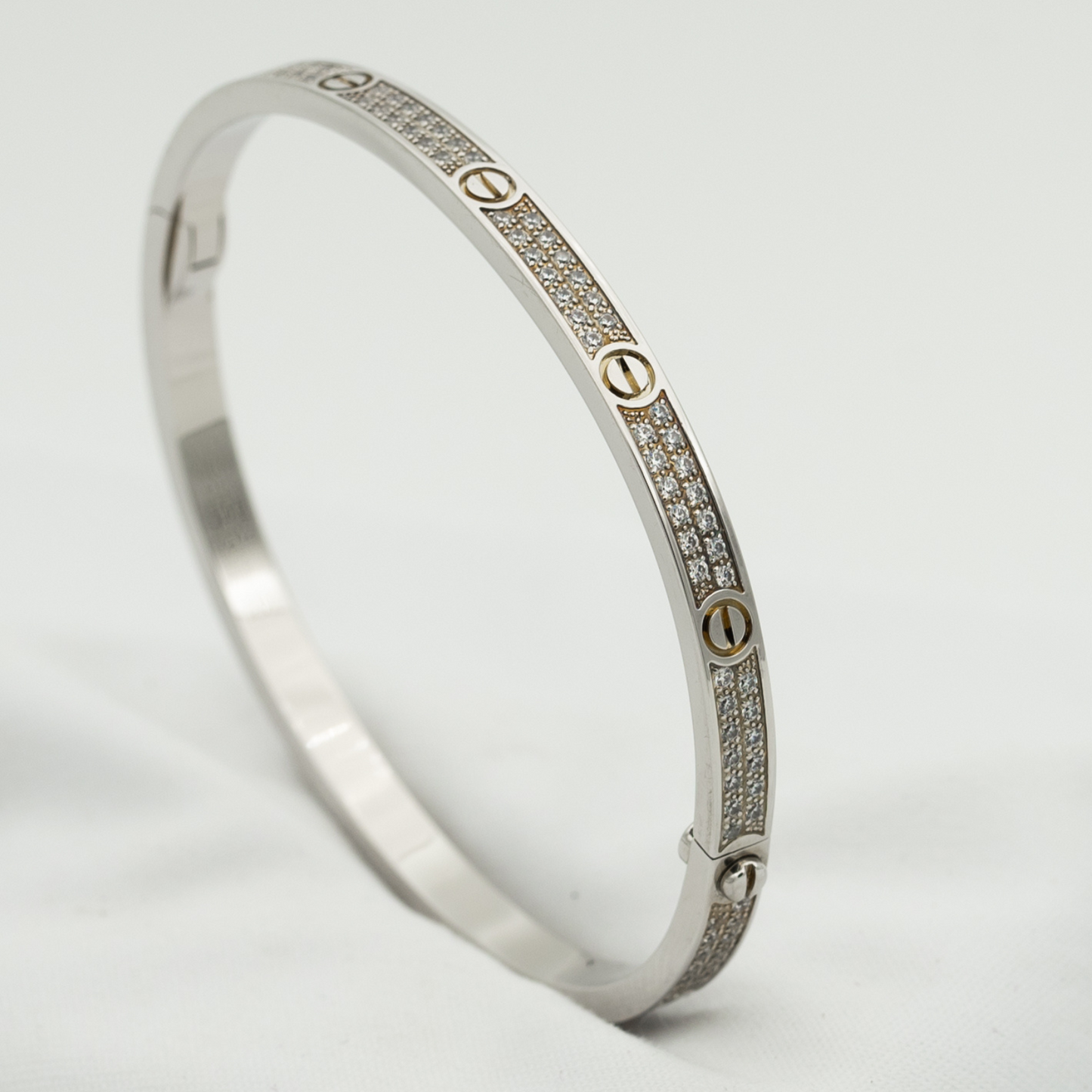 [Luxe Jewelry]LOVE BRACELET 3.65MM DIAMOND-PAVED