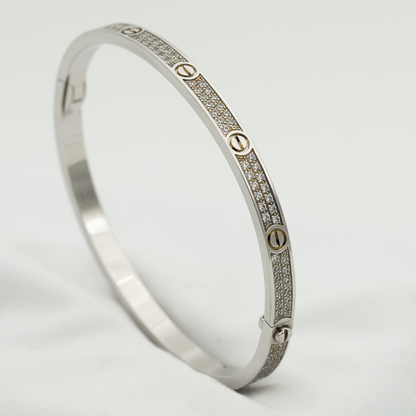 [Luxe Jewelry]LOVE BRACELET 3.65MM DIAMOND-PAVED