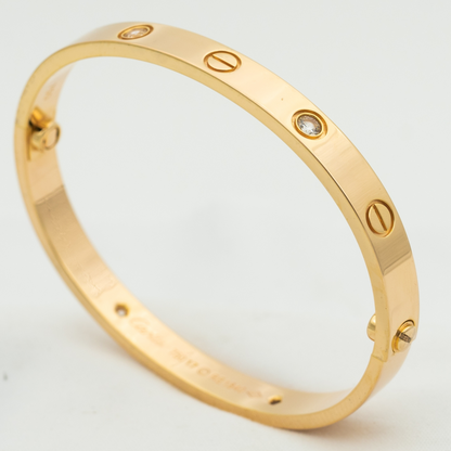 [Luxe Jewelry]LOVE BRACELET 6.1MM 4 DIAMONDS