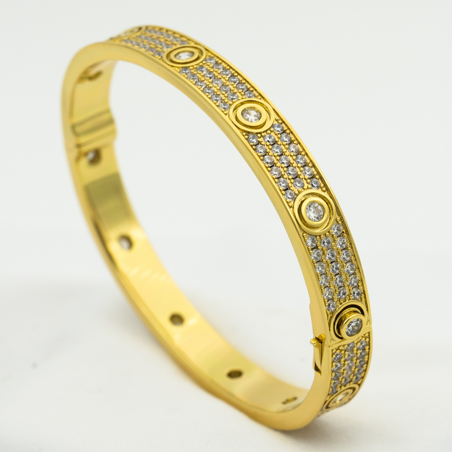 [Luxe Jewelry]LOVE BRACELET 6.1MM DIAMOND-PAVED 10 BIG DIAMONDS