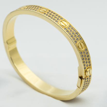 [Luxe Jewelry]LOVE BRACELET 6.1MM DIAMOND-PAVED