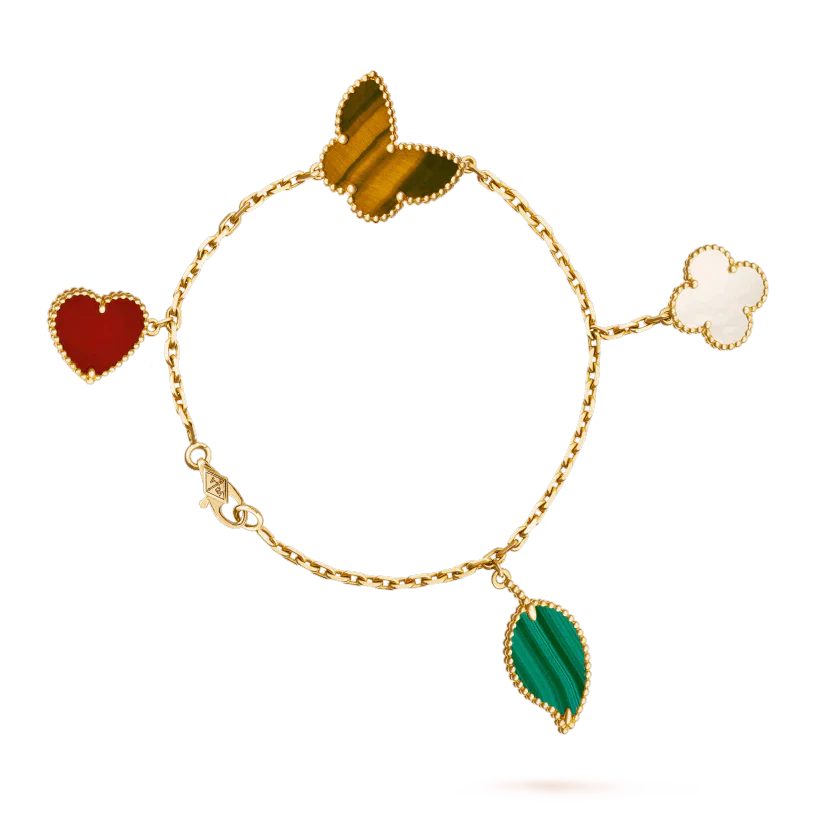 [Bijoux de luxe] Bracelet en or LUCKY SPRING à 5 motifs 