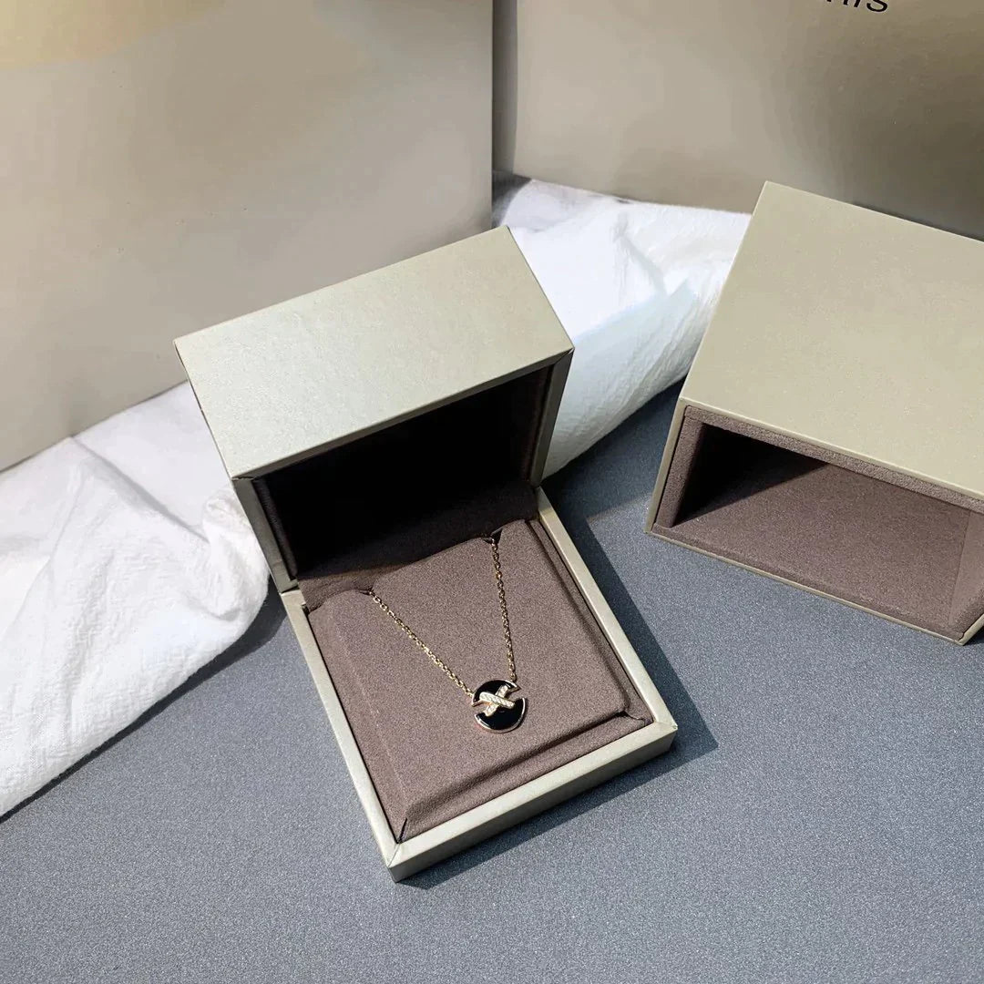 [Luxe Jewelry]JEUX DE ROSE GOLD DIAMOND NECKLACE