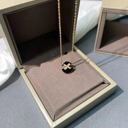 [Luxe Jewelry]JEUX DE ROSE GOLD DIAMOND NECKLACE