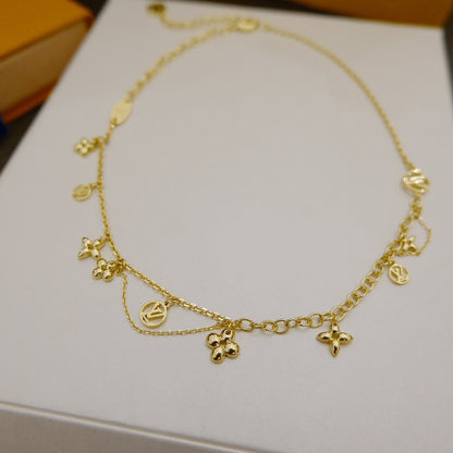 [Luxe Jewelry]BLOOMING SUPPLE NECKLACE BRASS