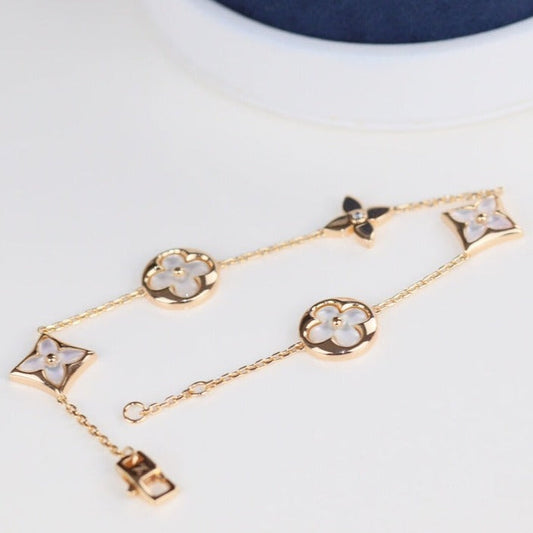 [Bijoux de luxe] Bracelet en forme de trèfle à feuilles
