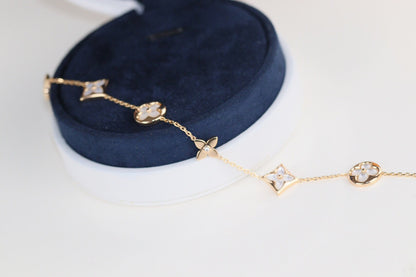 [Bijoux de luxe] Bracelet en forme de trèfle à feuilles