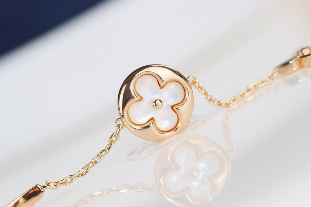 [Bijoux de luxe] Bracelet en forme de trèfle à feuilles