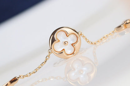 [Bijoux de luxe] Bracelet en forme de trèfle à feuilles