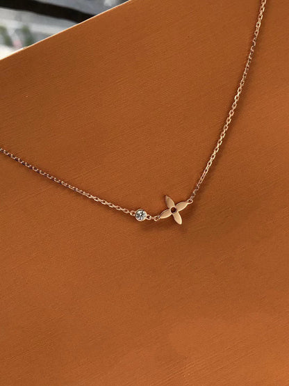[Luxe Jewelry]BLOSSOM PENDANT PINK GOLD AND DIAMOND