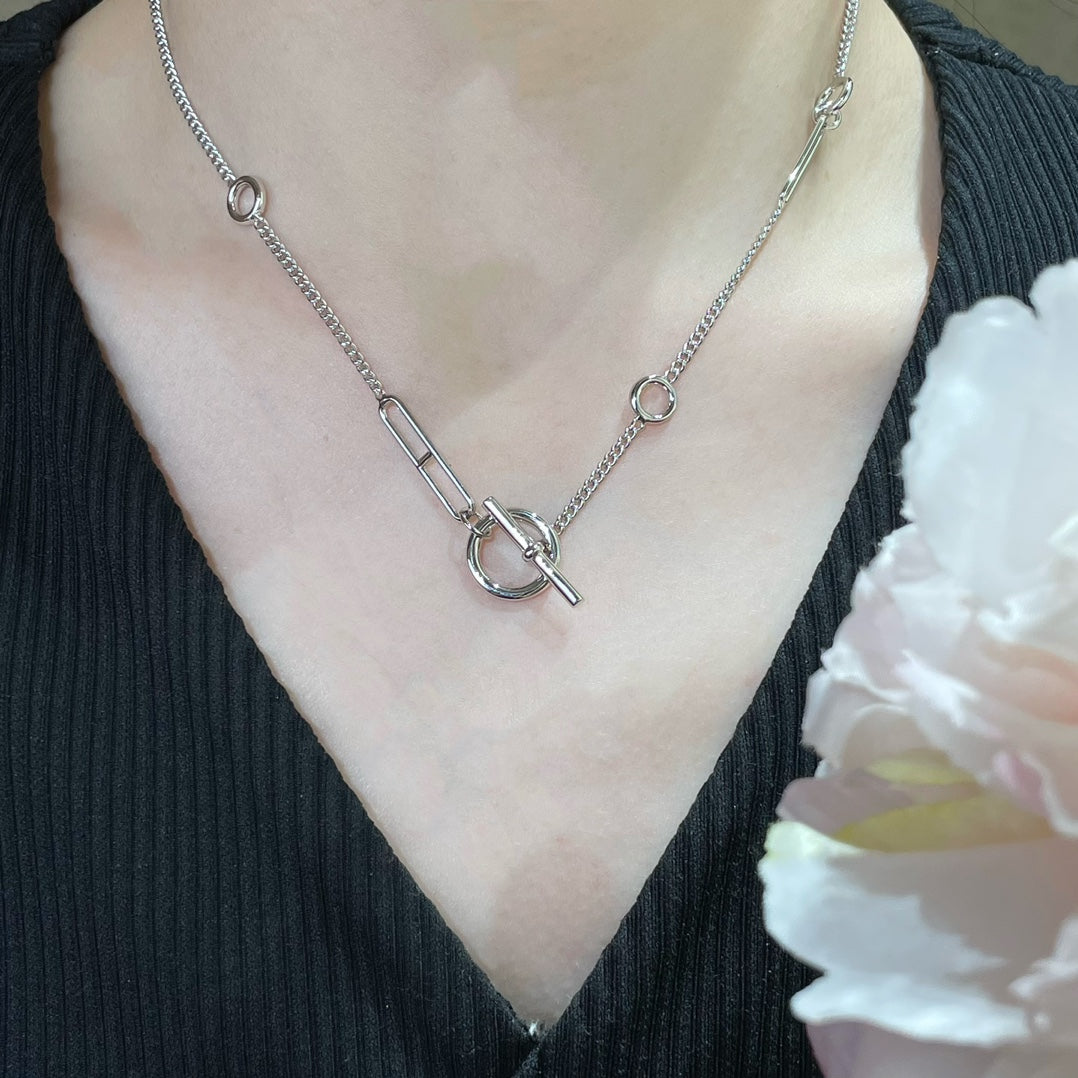 [Bijoux de luxe] HM Sterling Chaine d'Ancre Heart