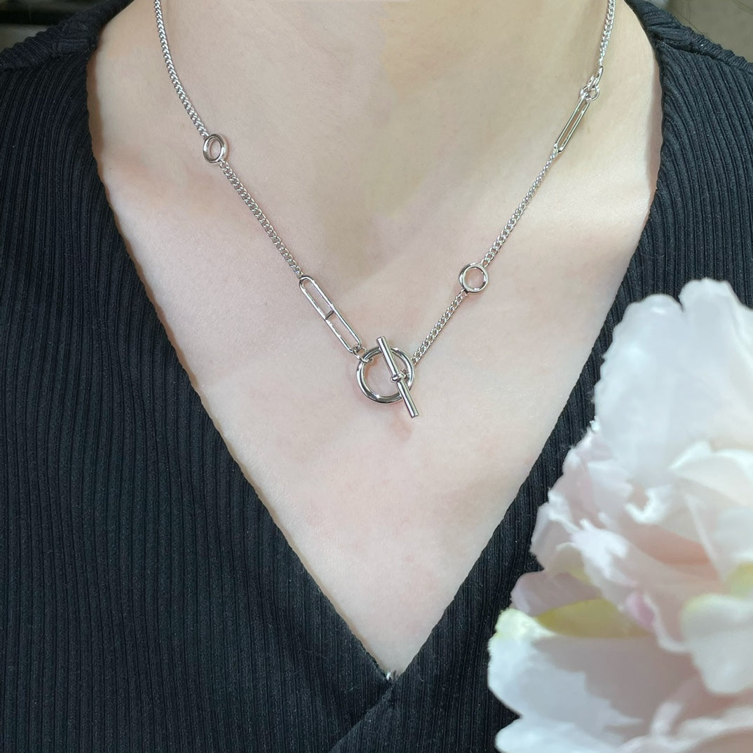 [Bijoux de luxe] HM Sterling Chaine d'Ancre Heart