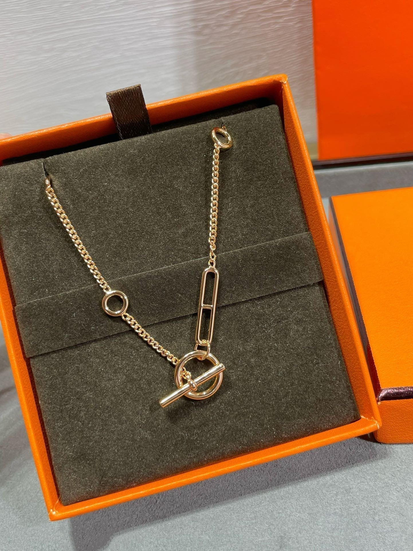 [Bijoux de luxe] HM Sterling Chaine d'Ancre Heart