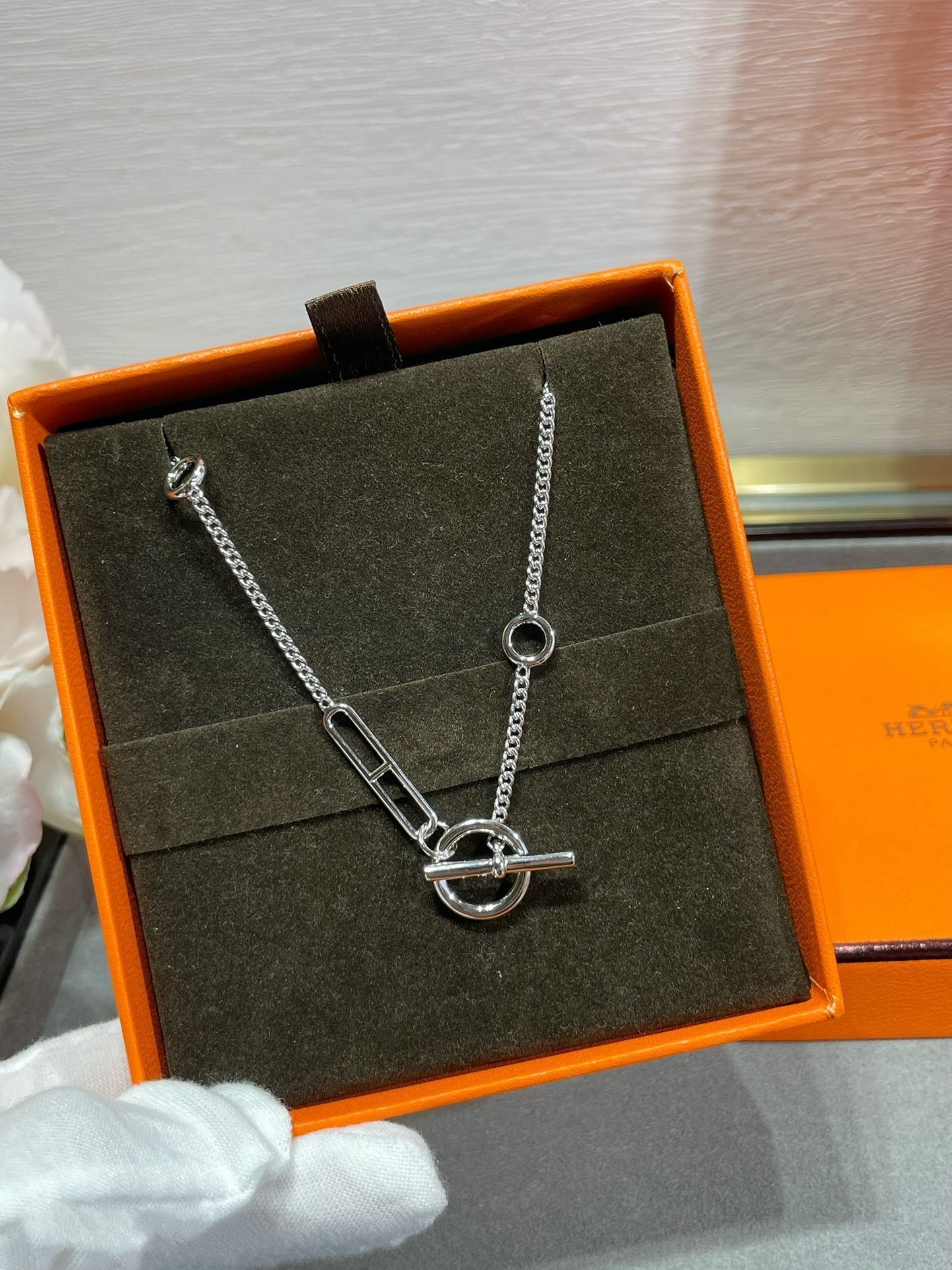 [Bijoux de luxe] HM Sterling Chaine d'Ancre Heart