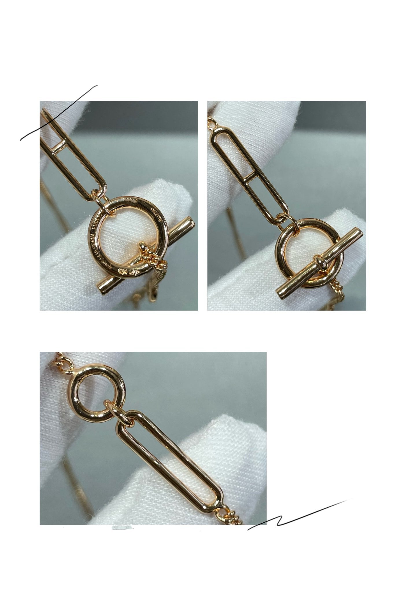 [Bijoux de luxe] HM Sterling Chaine d'Ancre Heart