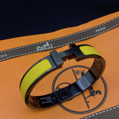 [Bijoux de luxe] BRACELET CLIC HM SO NOIR JAUNE