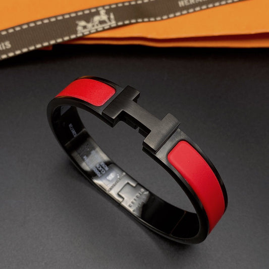 [Bijoux de luxe] BRACELET CLIC HM SO NOIR ROUGE