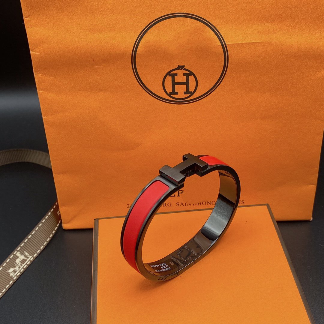 [Luxe Jewelry]CLIC HM SO BLACK RED BRACELET