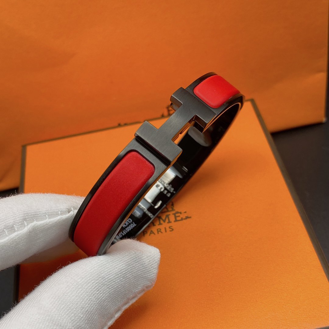 [Luxe Jewelry]CLIC HM SO BLACK RED BRACELET